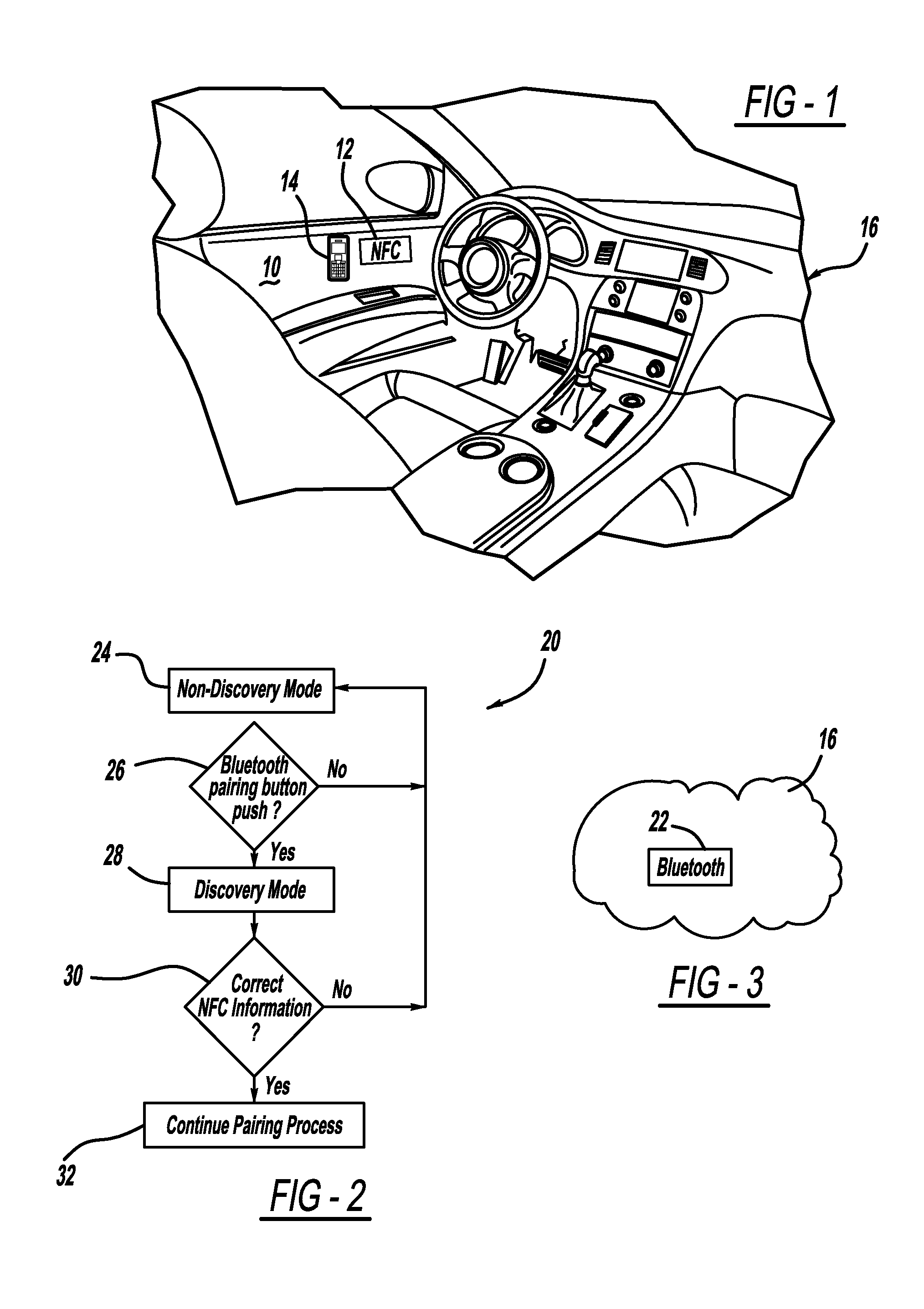 Multiple near field communication tags in a pairing domain