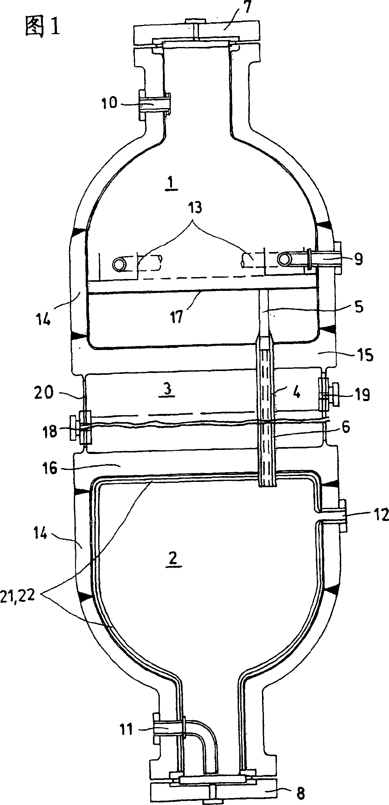 Tube bundle apparatus for processing corrosive fluids