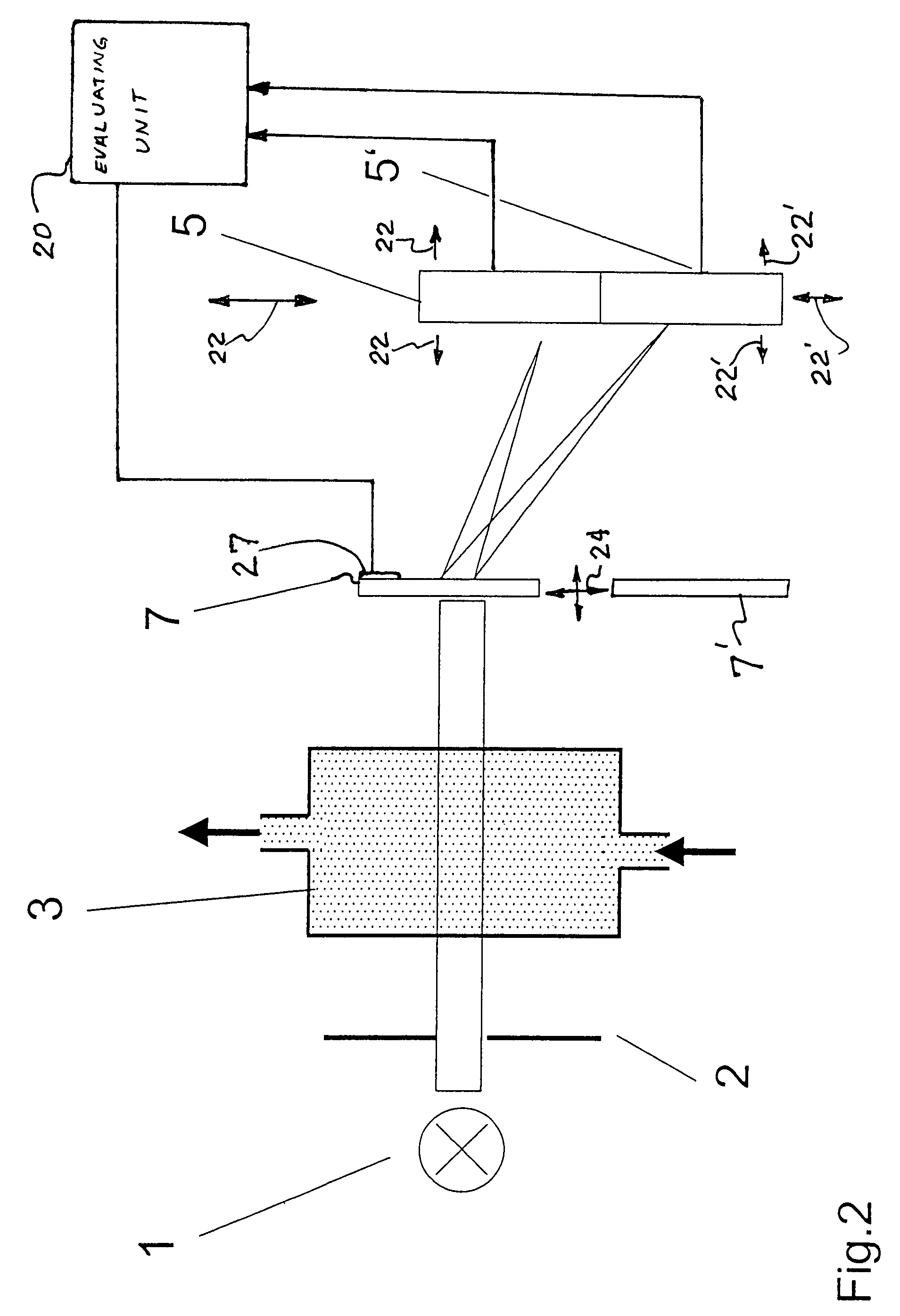 Device for the analysis of the qualitative composition of gases