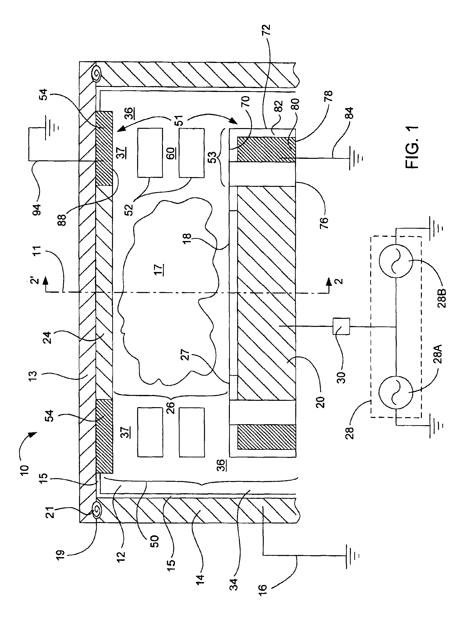 Chamber configuration for confining a plasma