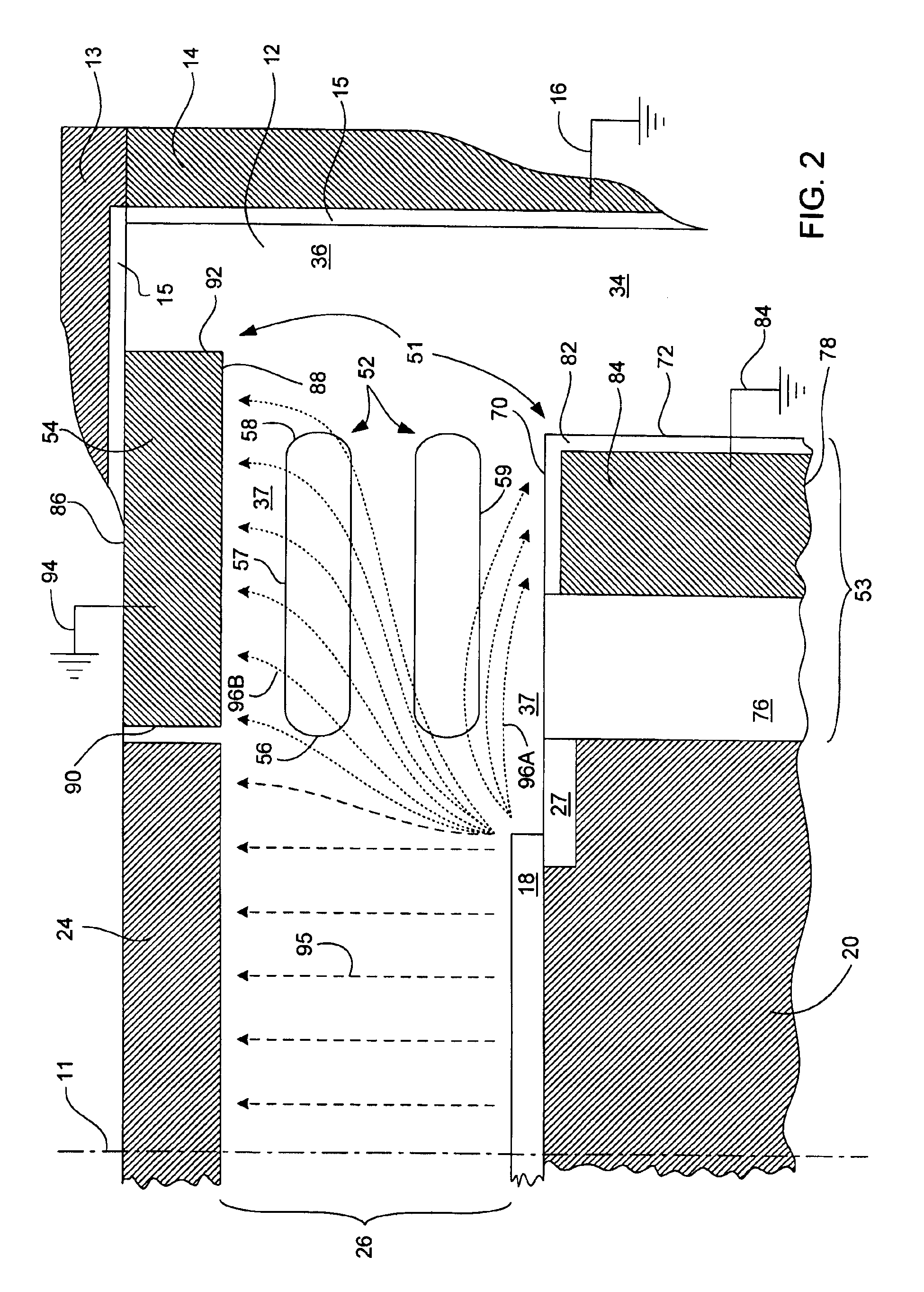 Chamber configuration for confining a plasma