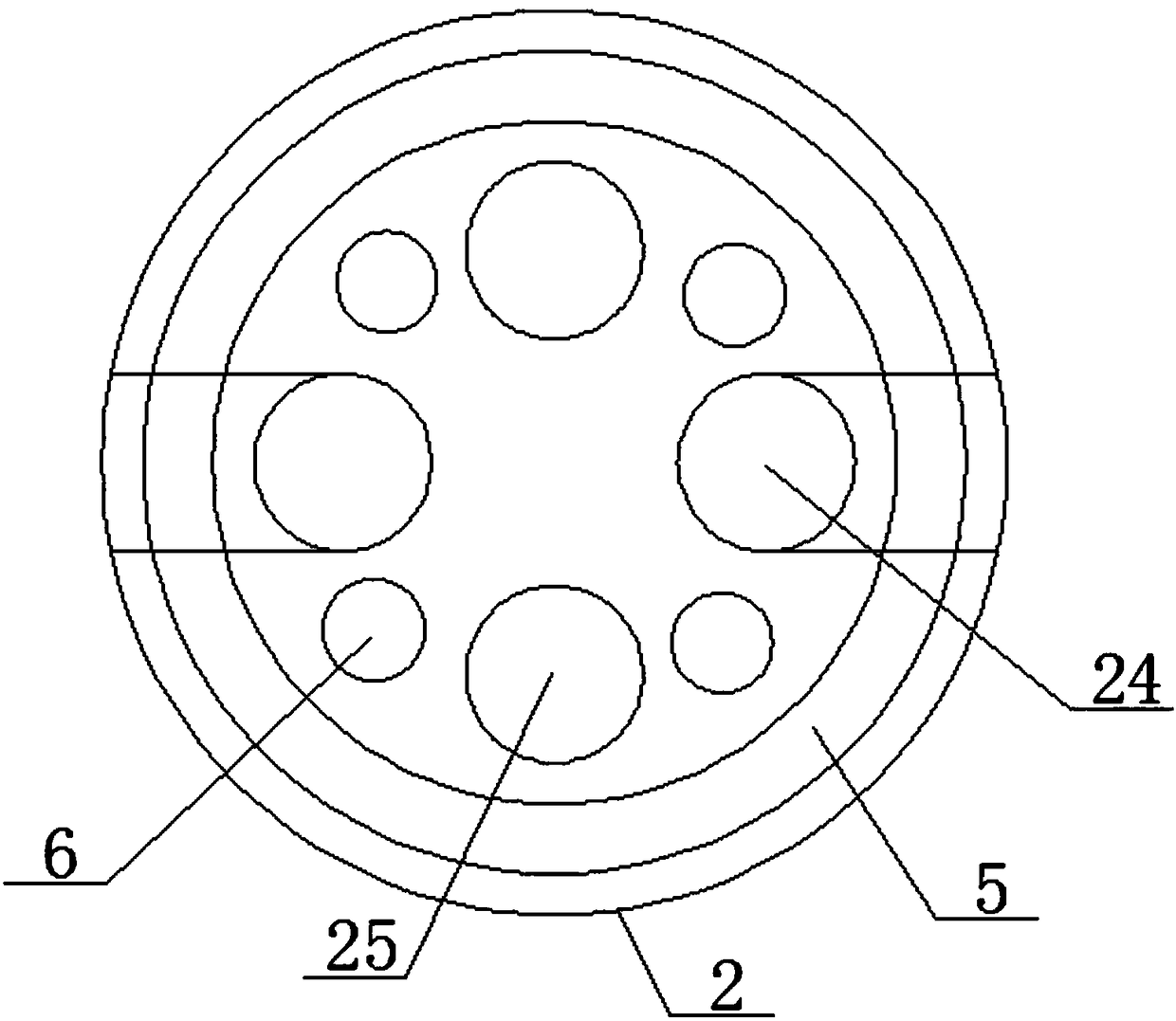 Magnetic powder brake water cooling structure