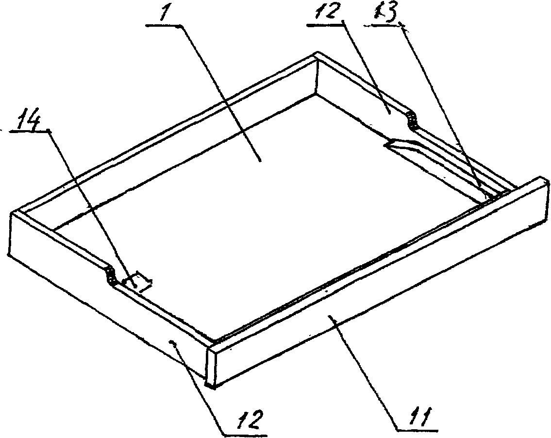 Computer desk with keyboard bearing connecting mouse board on keyboard bearing