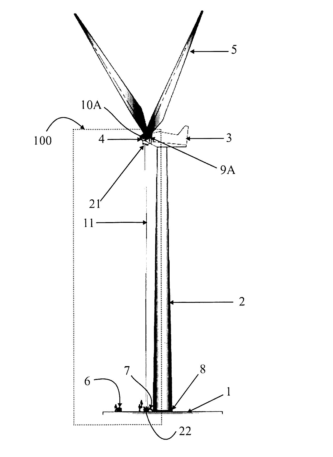 Method and arrangement for removing and lifting a blade pitch slewing ring bearing of a wind turbine