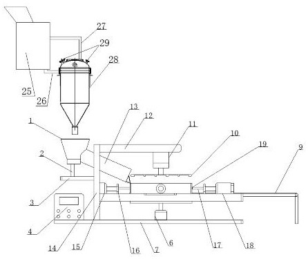 A manufacturing device for regenerated permeable bricks from granite waste