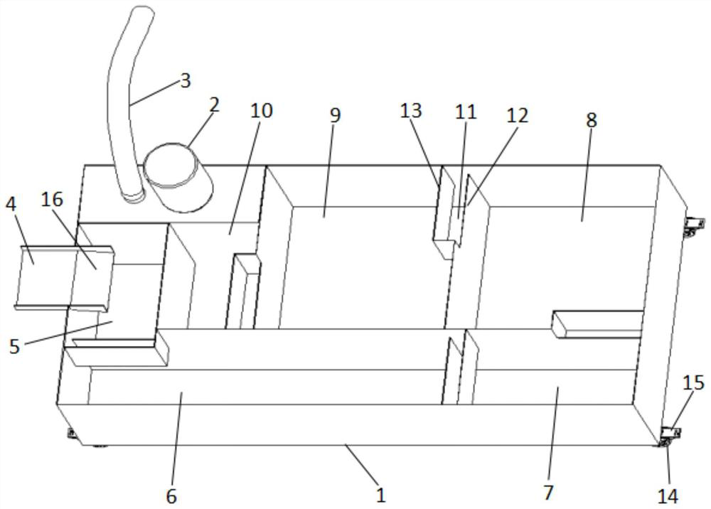 A high-efficiency sapphire crystal processing equipment coolant powder multi-stage sedimentation tank