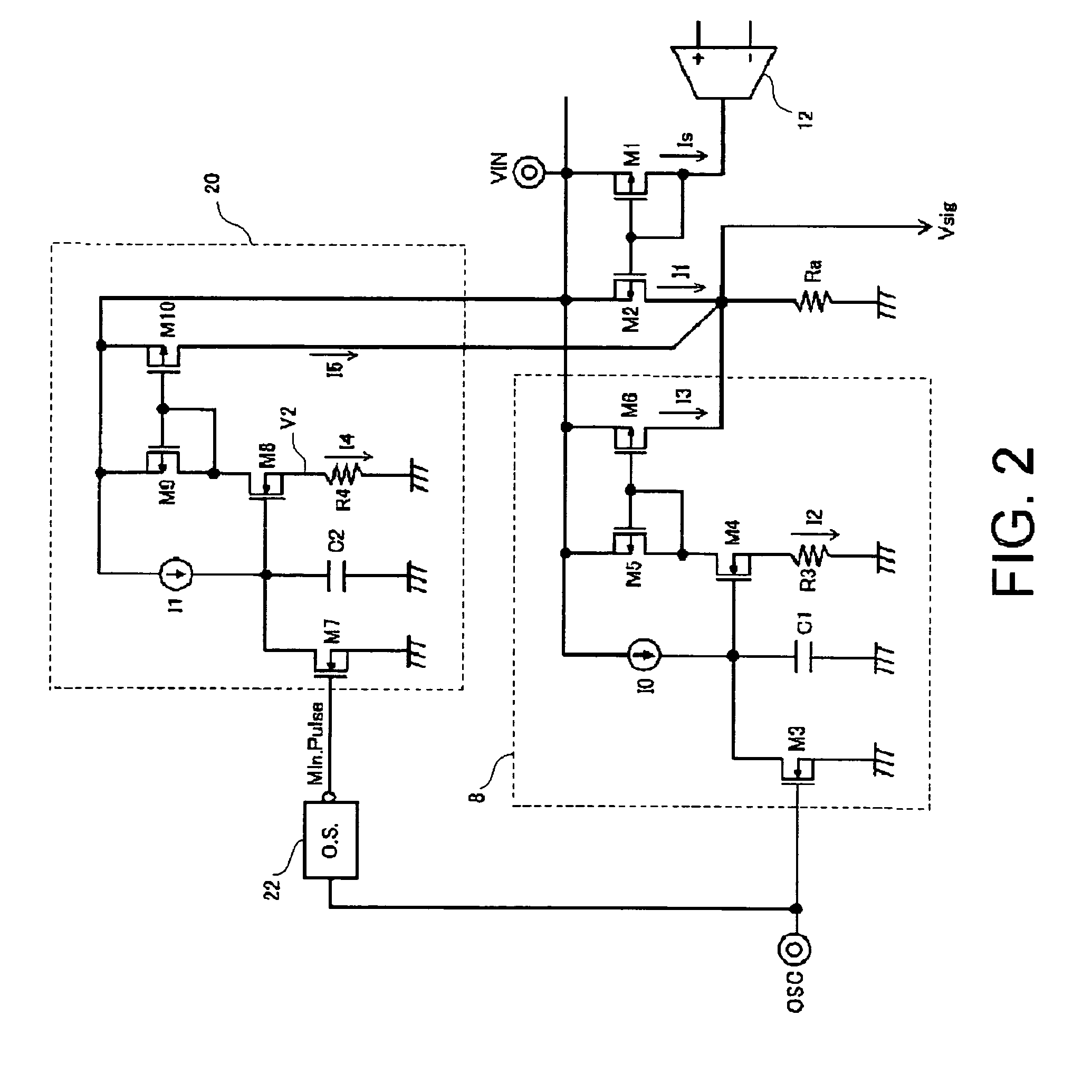 Switching power supply with slope compensation circuit and added slope circuit