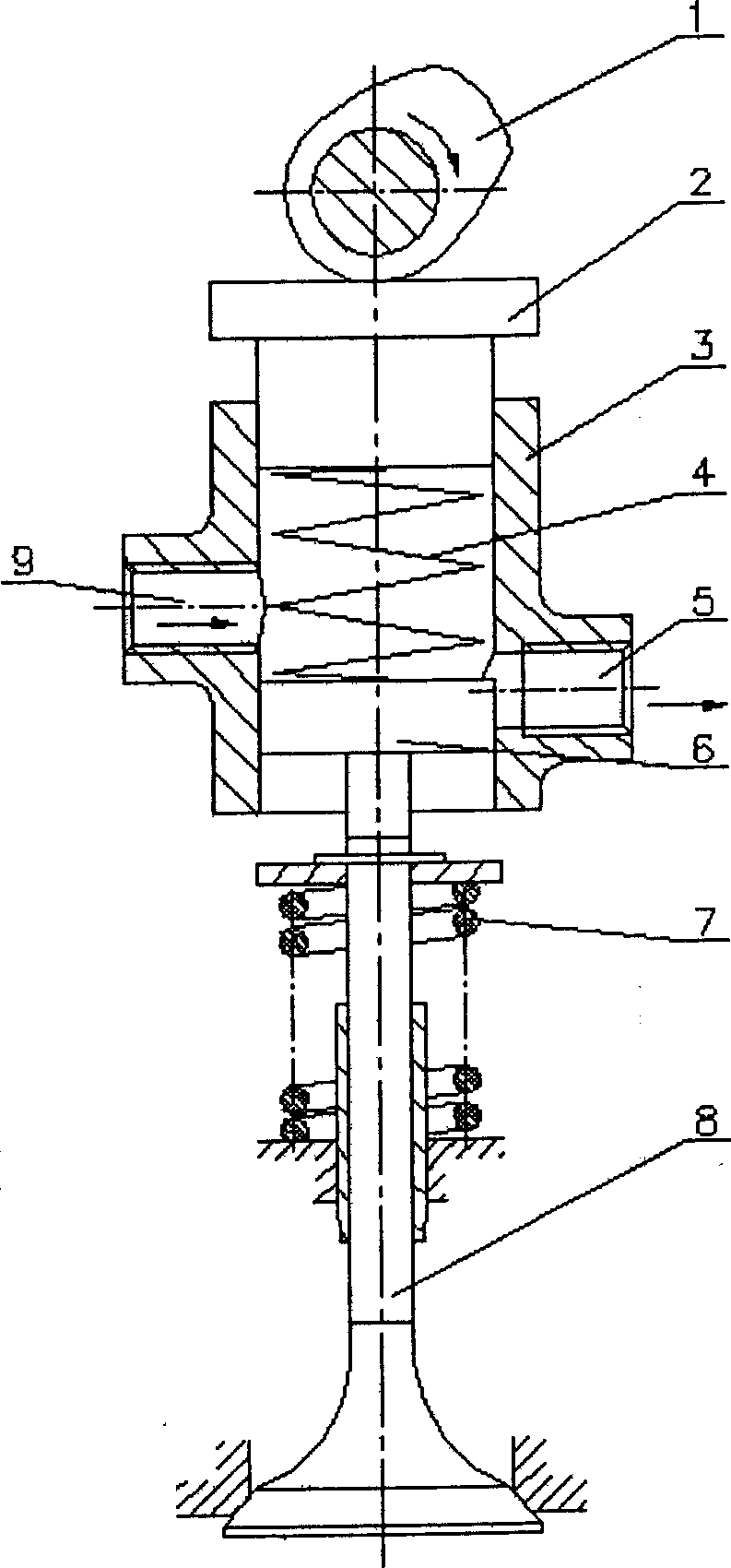 Valve timing continuously variable internal combustion engine valve system