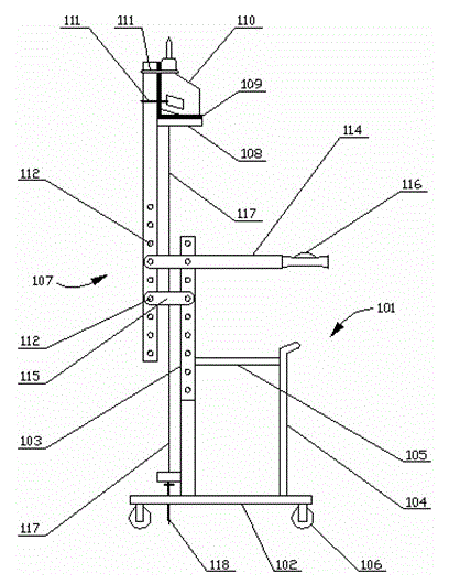 Method for rapidly positioning and installing hanging bars