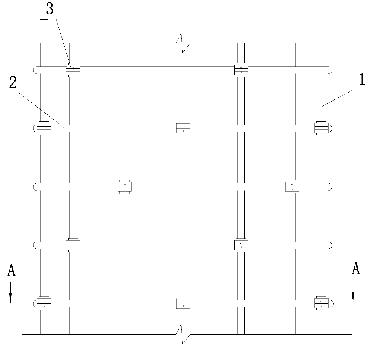 Telescopic steel reinforcement cage, compression equipment thereof and method for constructing cast-in-situ bored pile