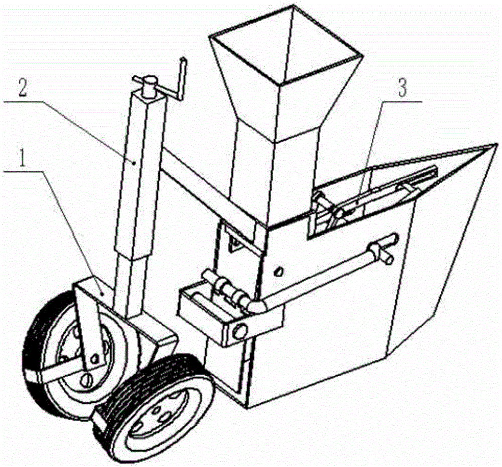 Seedling-supporting seedling planting device for dry land vegetable transplanter