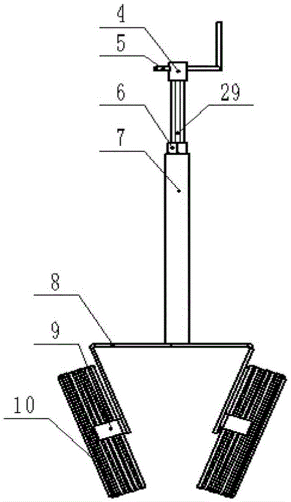 Seedling-supporting seedling planting device for dry land vegetable transplanter