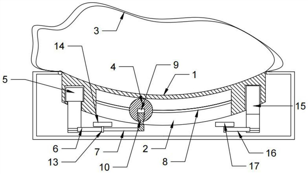 Physical training device for physical education teaching