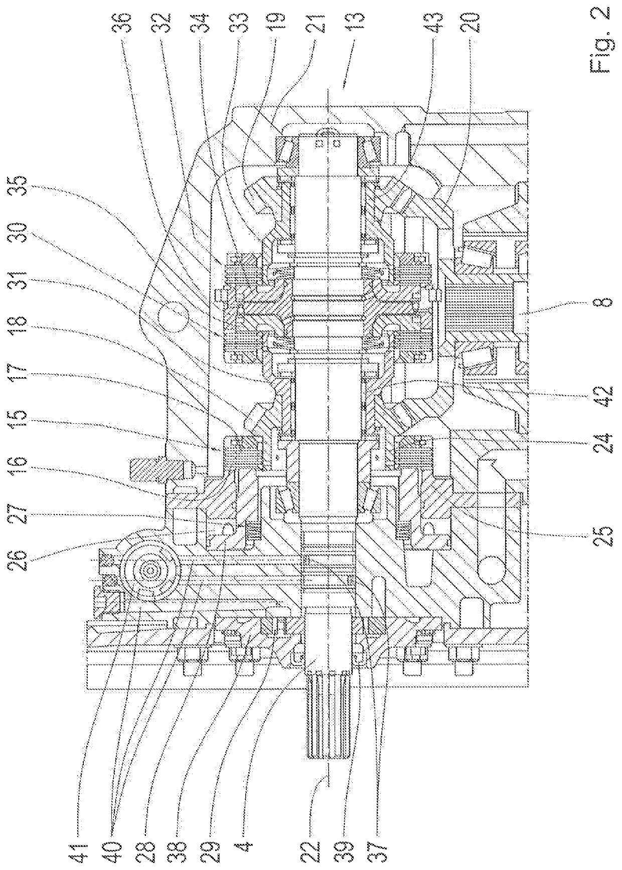 Saildrive arrangement