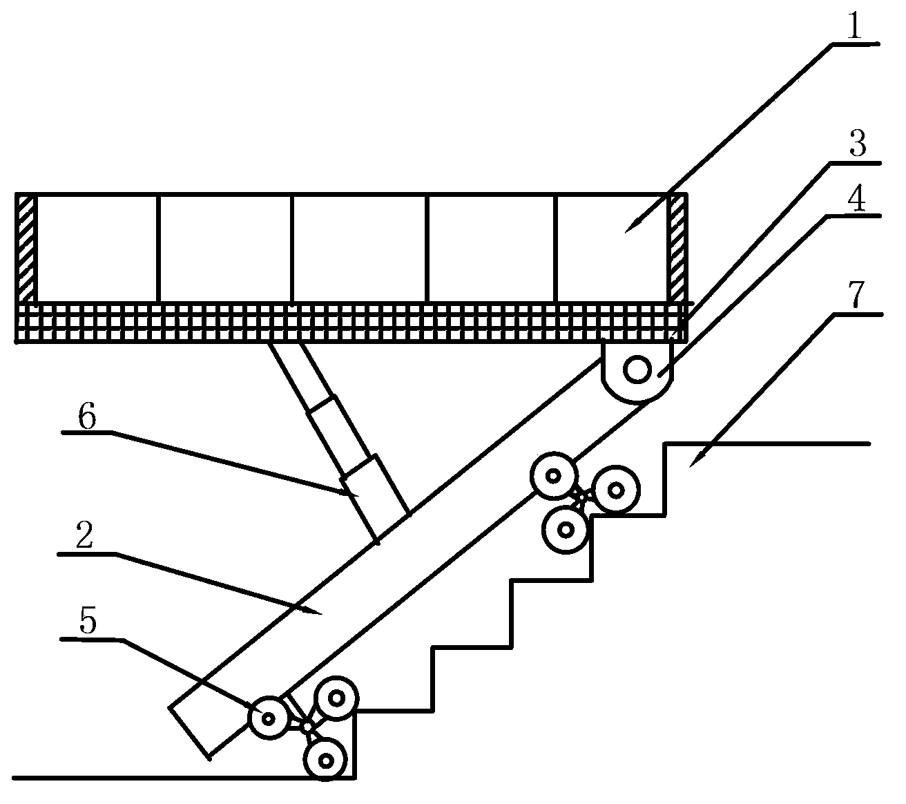 Stairs-climbing trolley