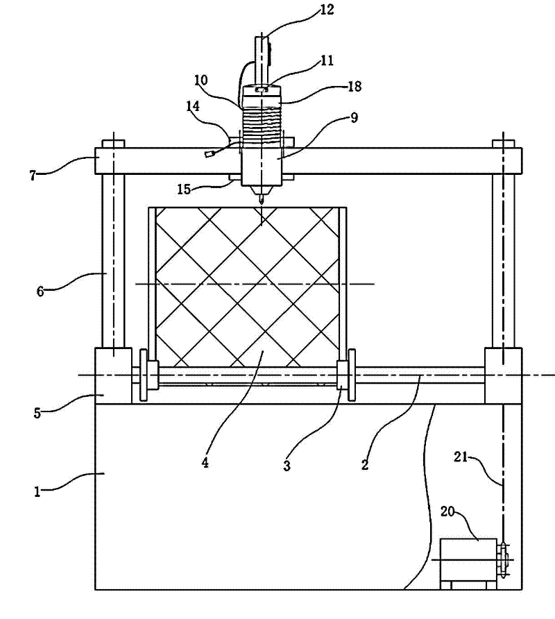 Excircle glue dispenser of full-automatic filter