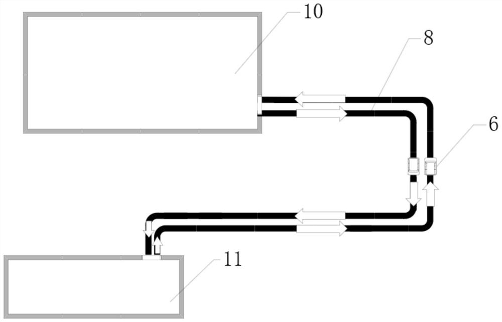 Centralized cleaning system for bogie parts