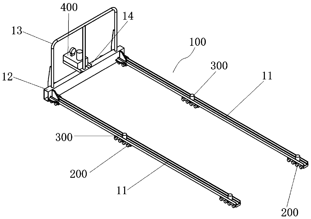 Push-pull tool for making goods enter and exit from container