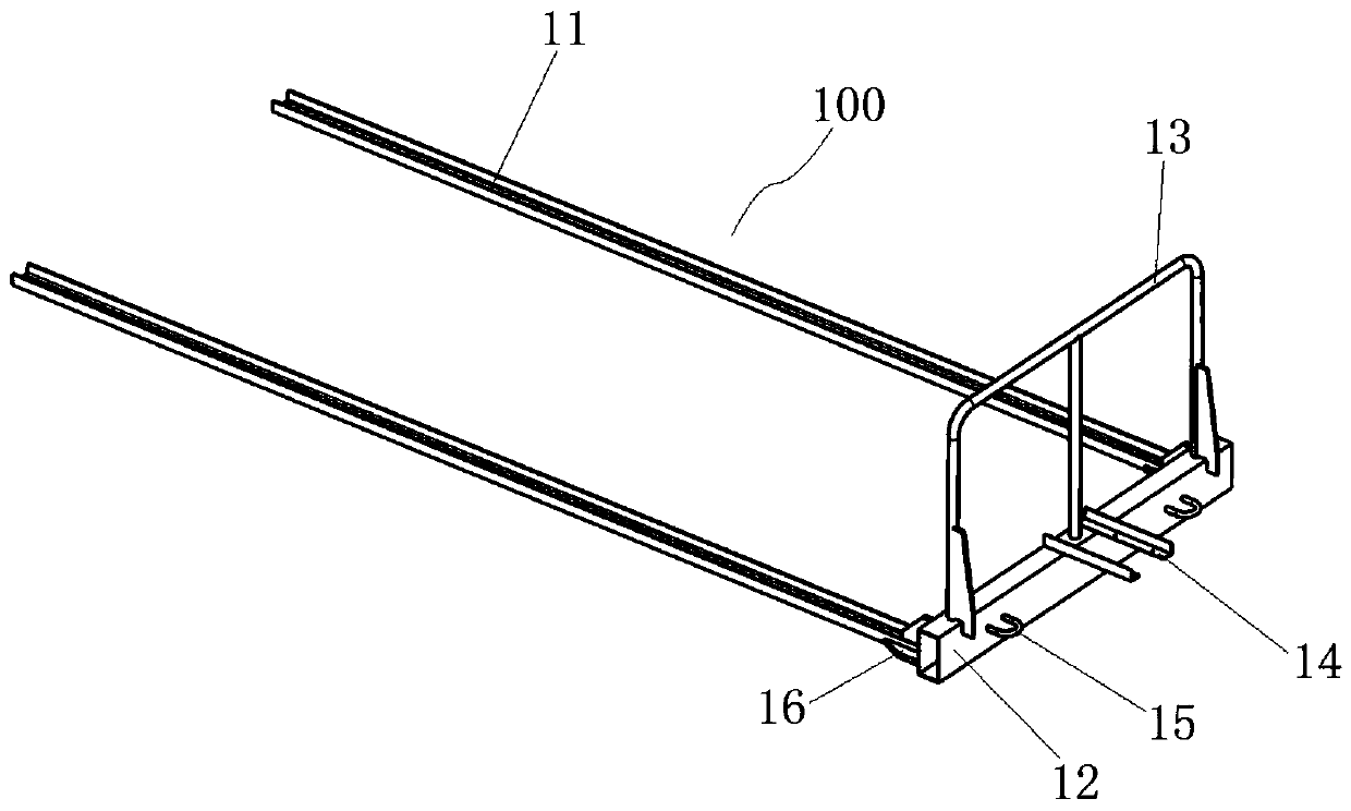 Push-pull tool for making goods enter and exit from container