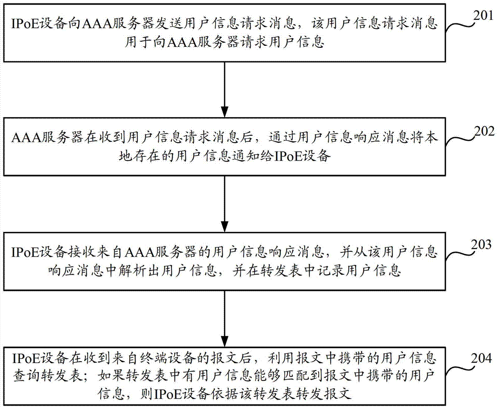 Method and equipment for authenticating IPoE (IP over Ethernet)