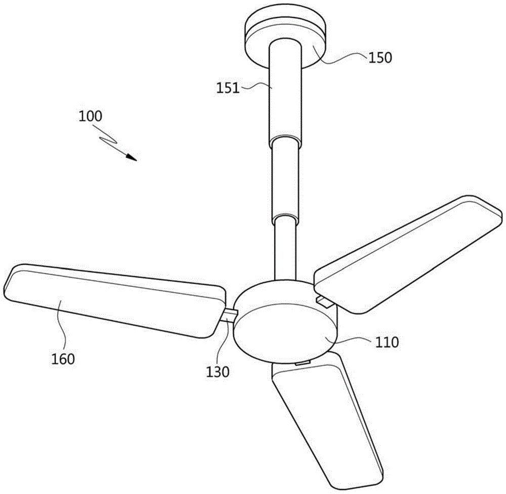 Ceiling-mounted multifunctional fan comprising polluted air sterilization and purification member