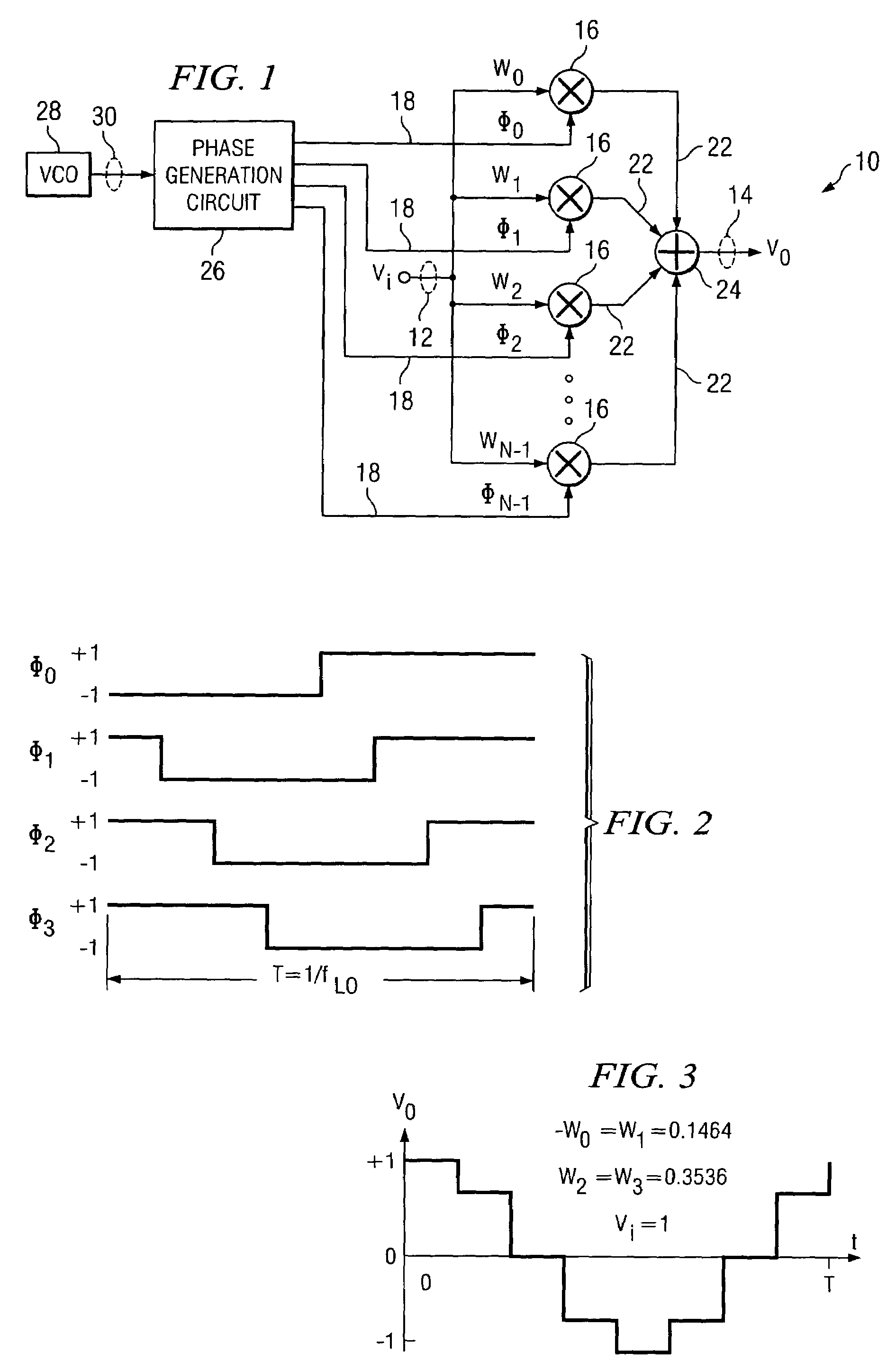 System and method for frequency translation with harmonic suppression using mixer stages