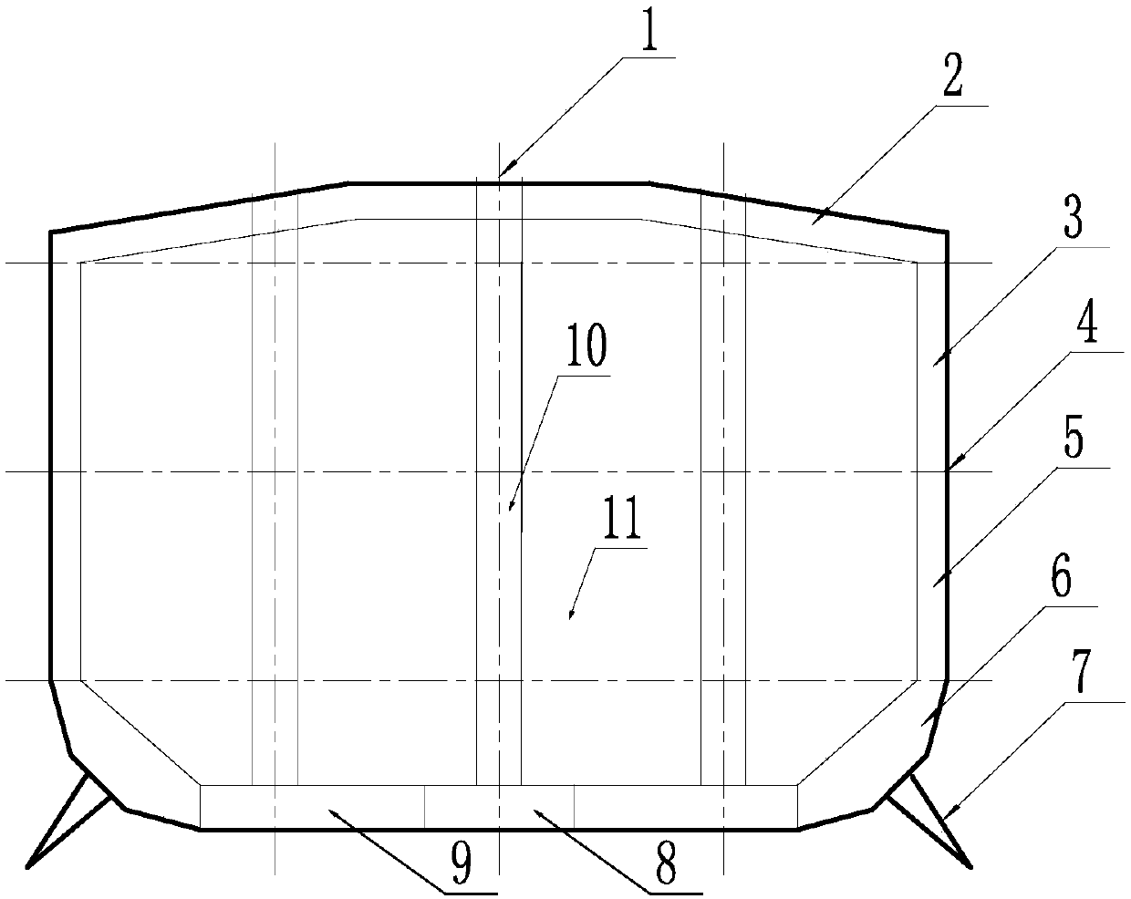 Combined drawer type floating breakwater