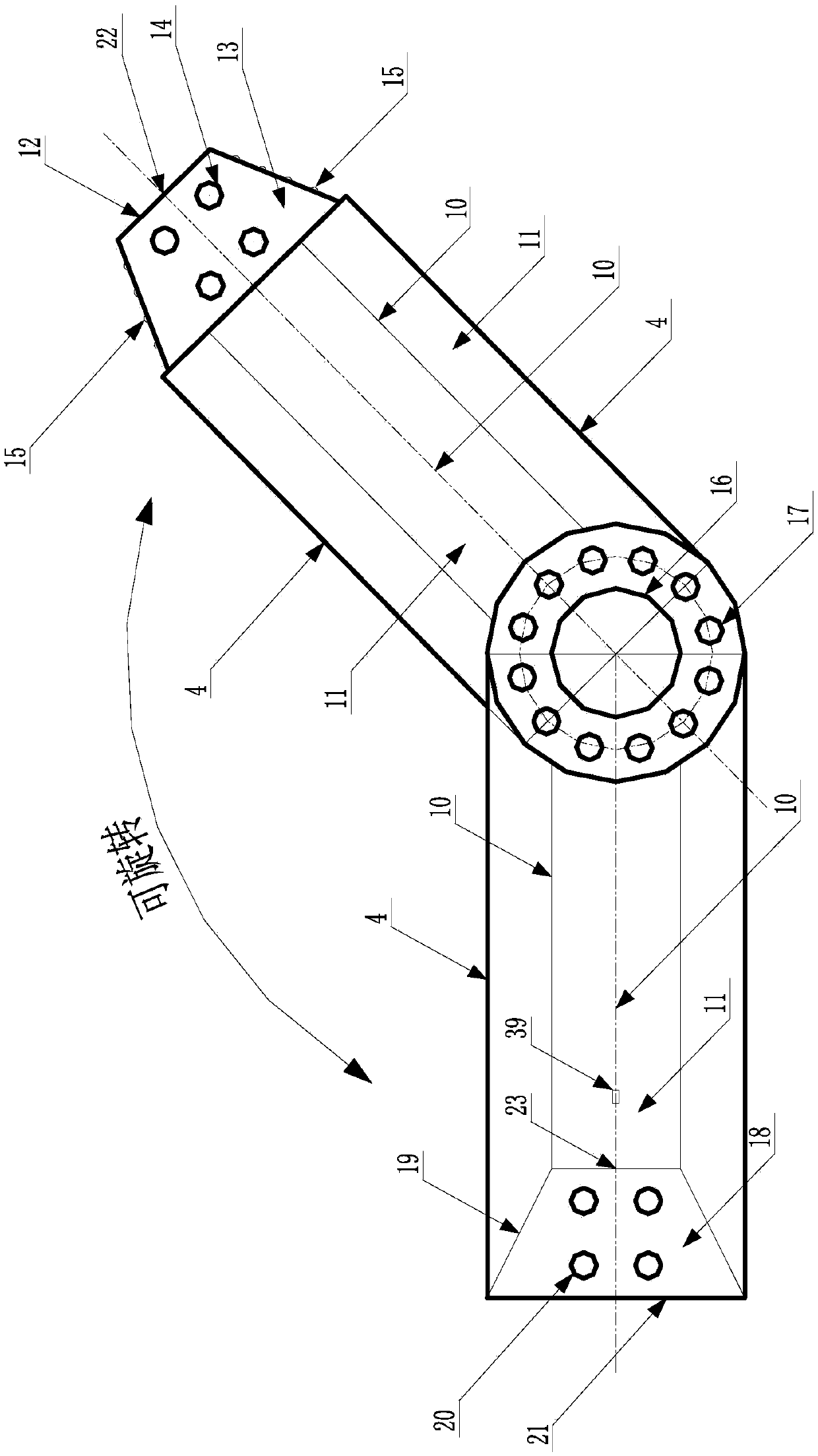 Combined drawer type floating breakwater