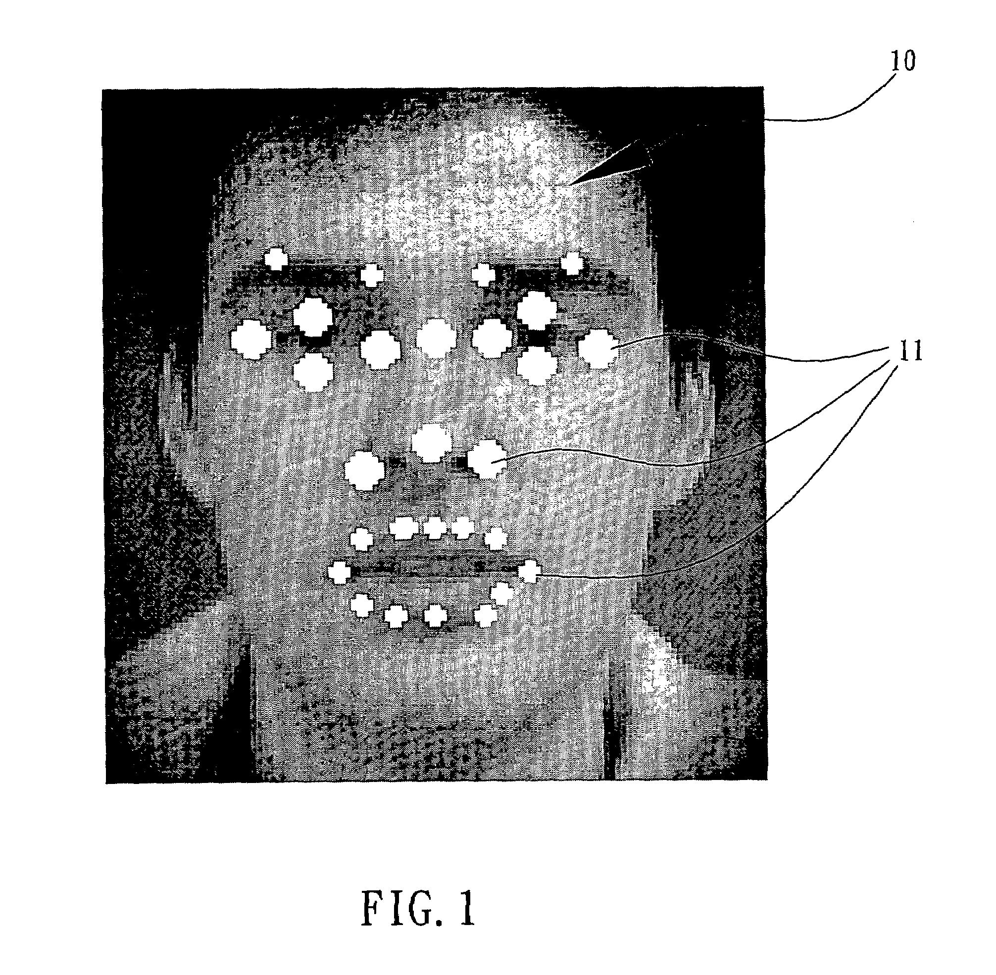 Method for driving virtual facial expressions by automatically detecting facial expressions of a face image