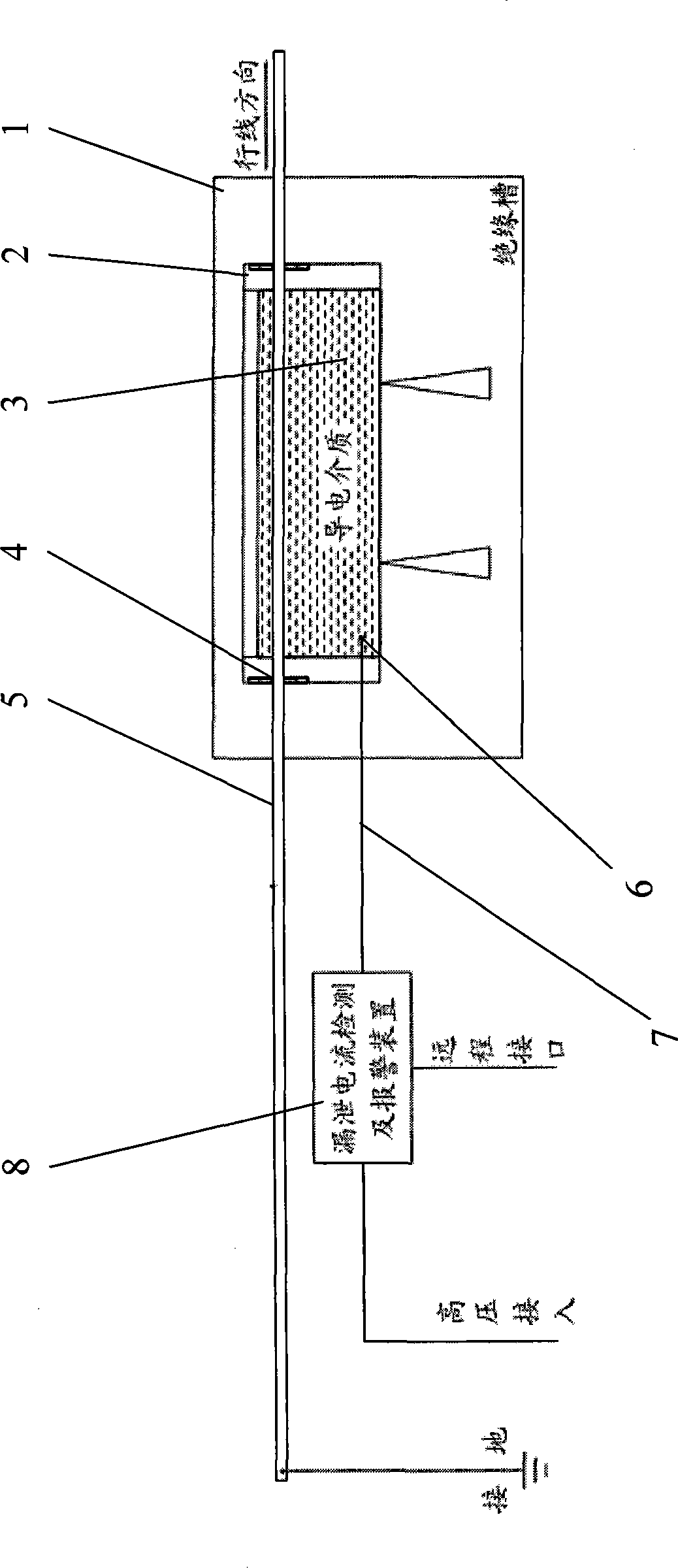 Method and device for on-line withstand voltage detection of film sintered electromagnetic wire