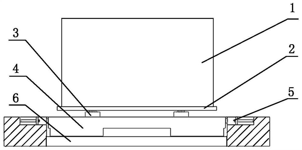 Six-dimensional force measuring device based on gas lubrication mechanical decoupling