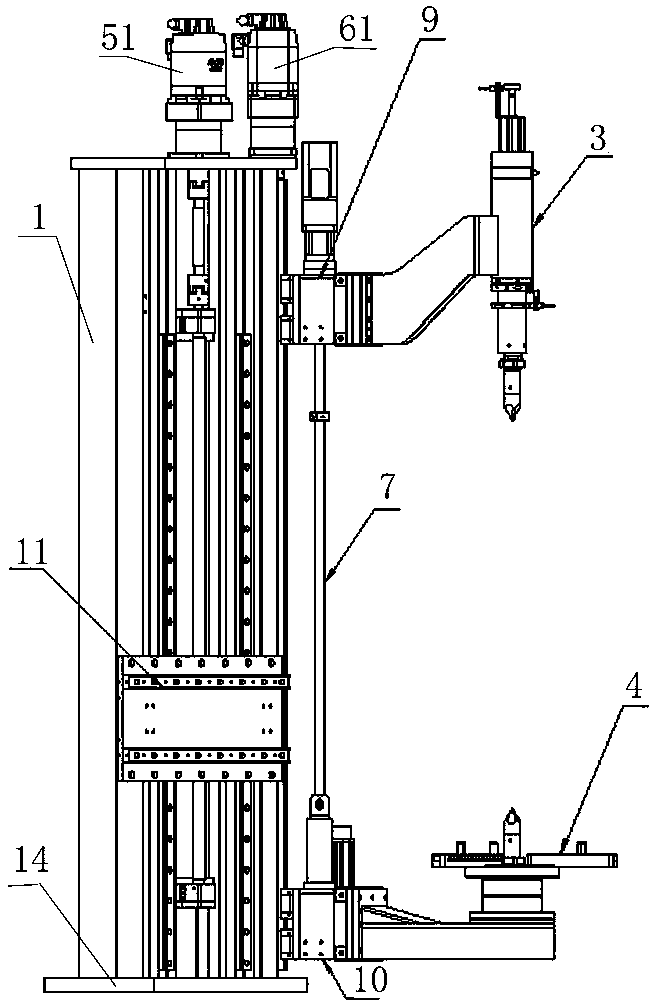 General induction quenching device for shafts and discs