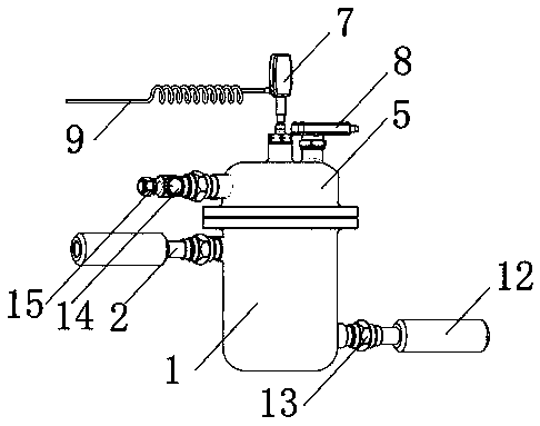 Process equipment for preparing ATO by using hydrothermal method