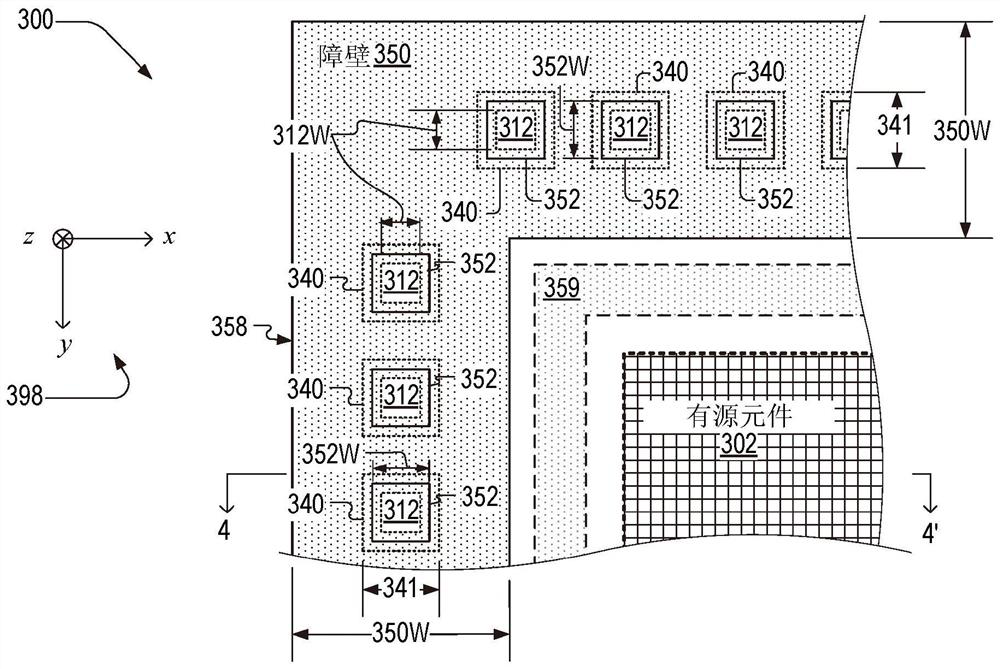 Anti-delamination semiconductor device and associated method