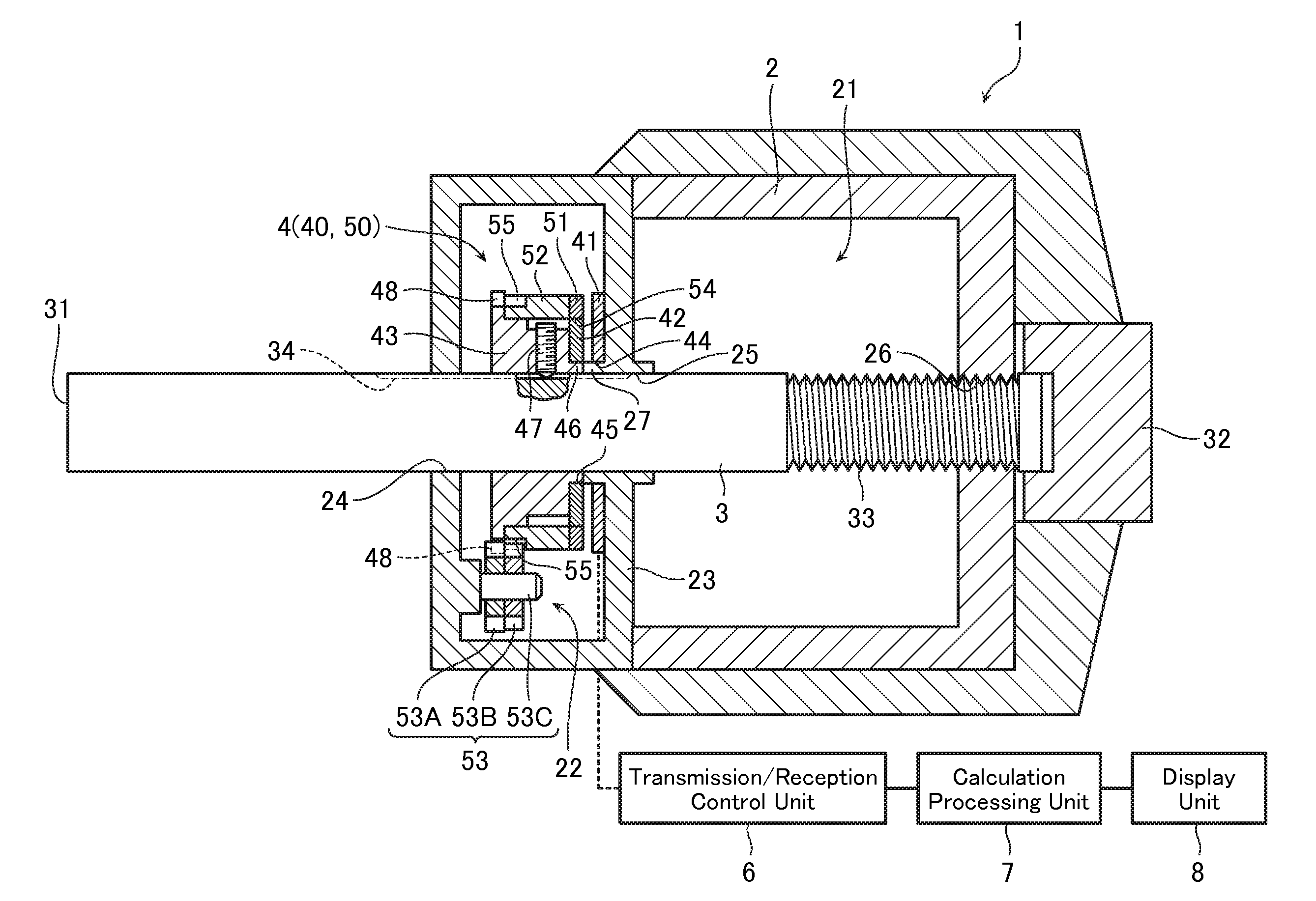 Inductive detection type rotary encoder