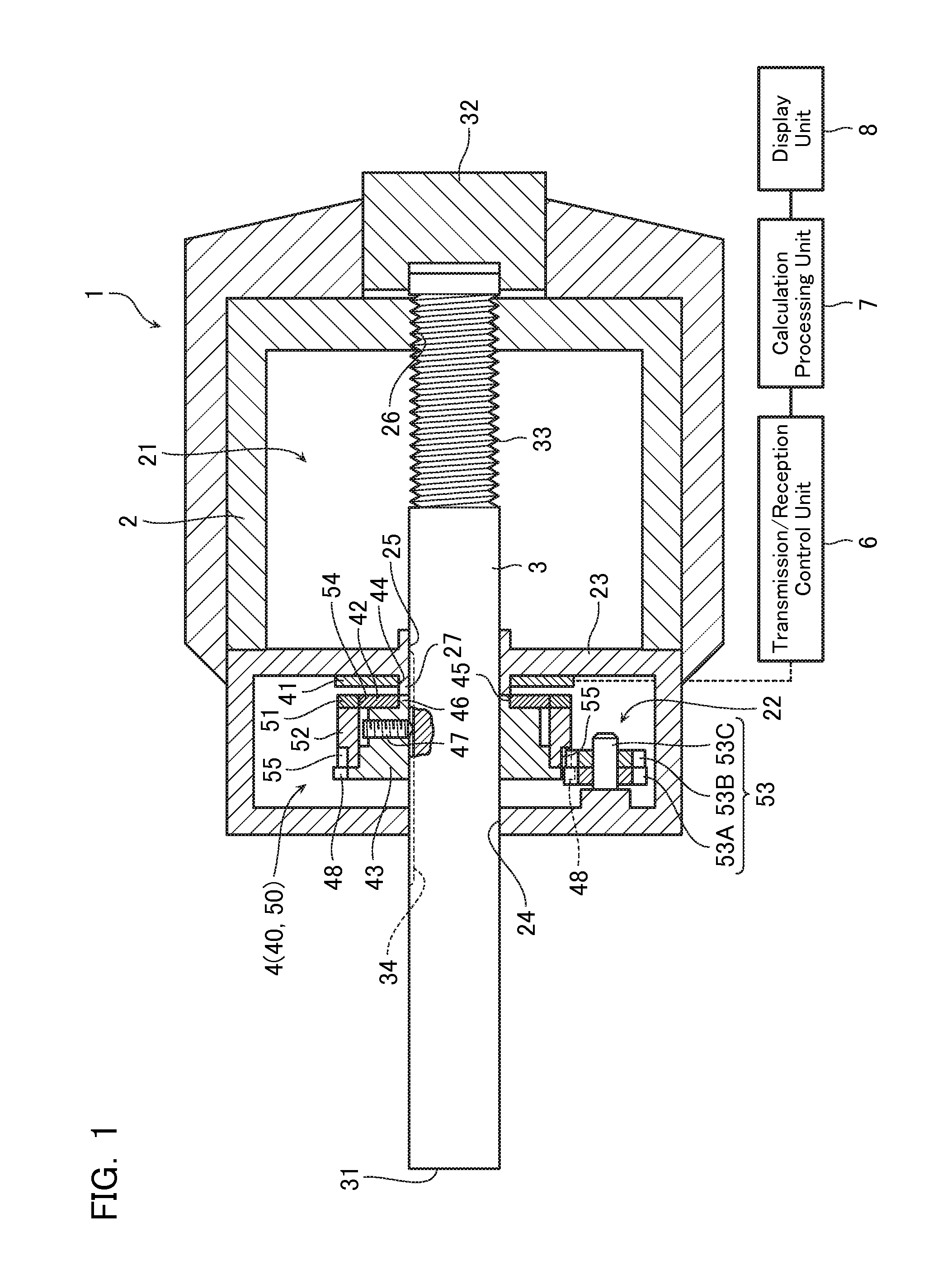 Inductive detection type rotary encoder