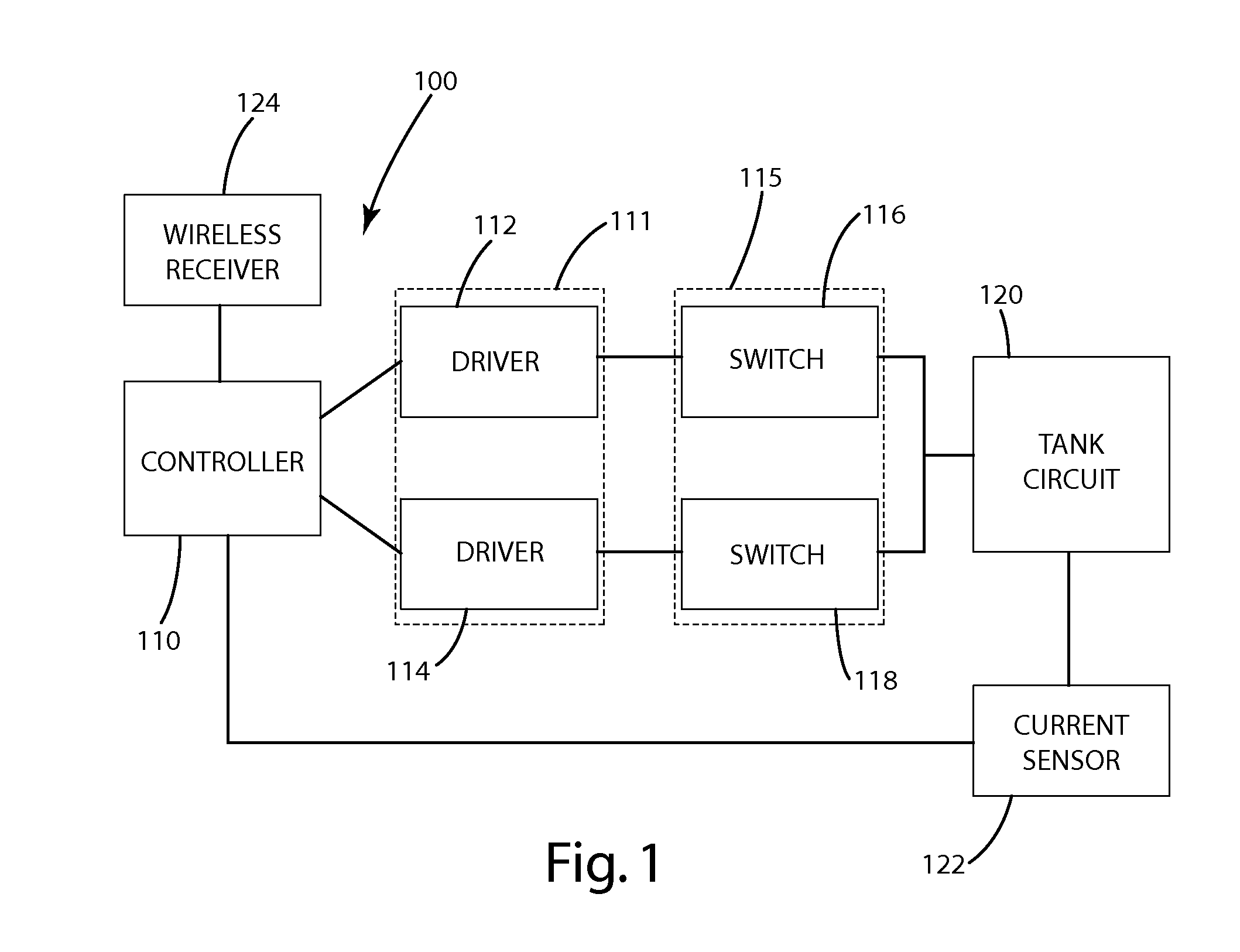 Inductive power supply with duty cycle control