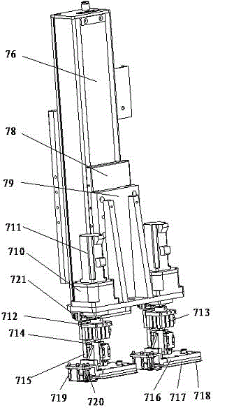 Triaxial mechanical hand of automatic screen assembling machine