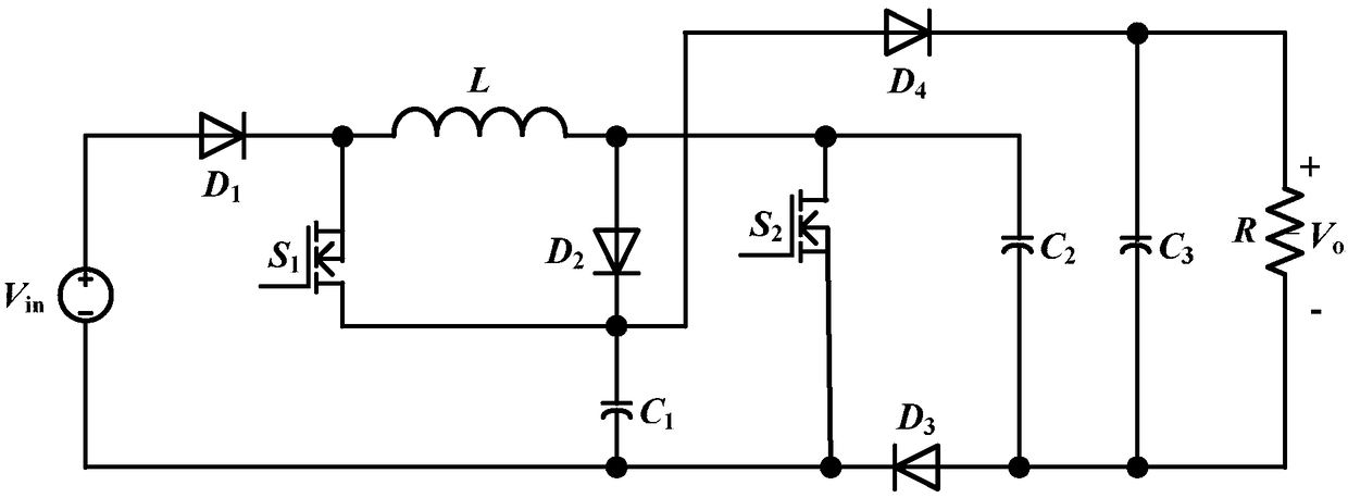 High-gain double-switch DC-DC converter
