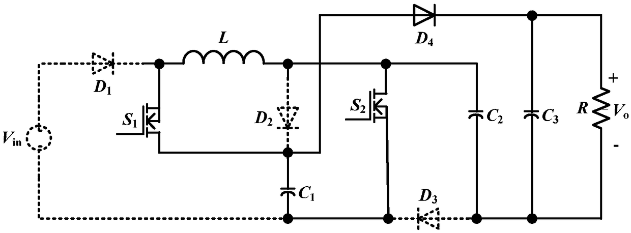 High-gain double-switch DC-DC converter