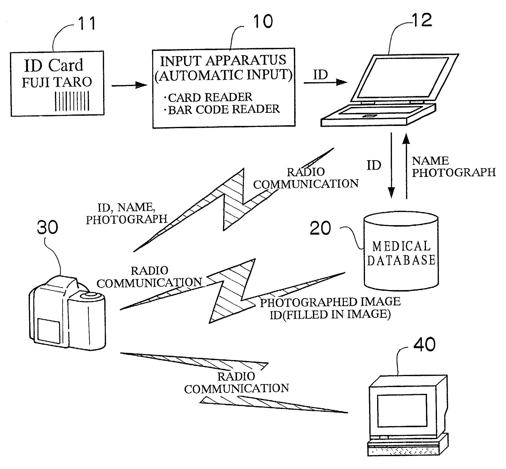 Image recording method and system, image transmitting method, and image recording apparatus