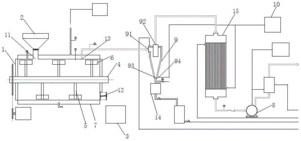 A vacuum drying system