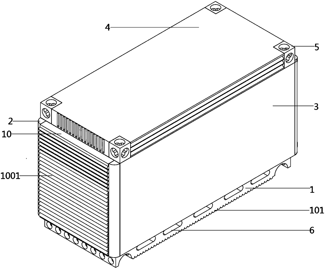 Port logistics container structure