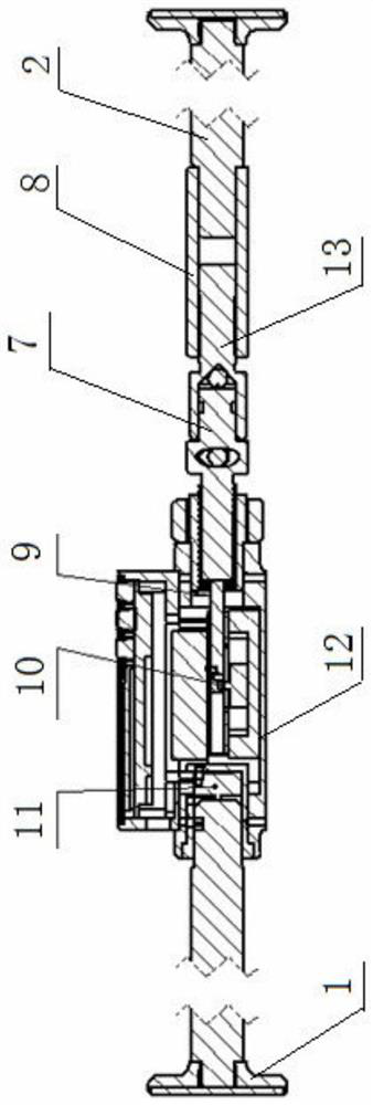 Escalator skirt panel strength detection device