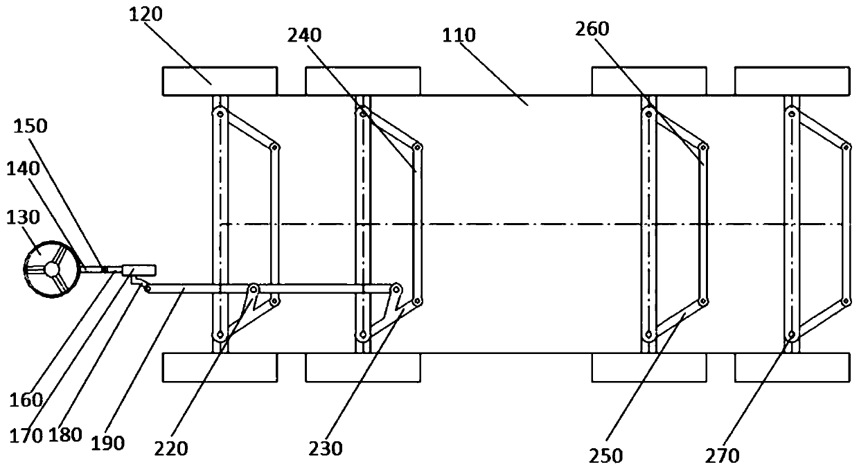 Rear wheel steering-by-wire drive device and steering method of multi-axis hub motor driven vehicle