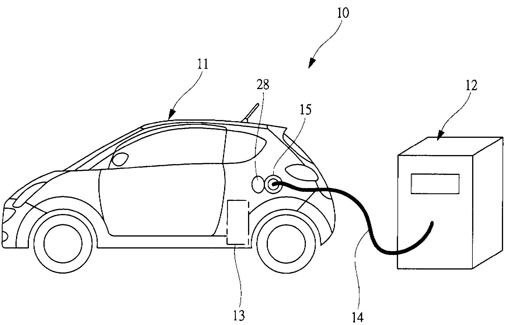 Electric charging system and electric vehicle