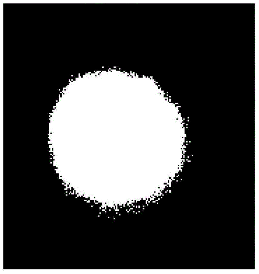 Method for quantitatively analyzing roundness of star-like defocused spot generated on star sensor optical lens