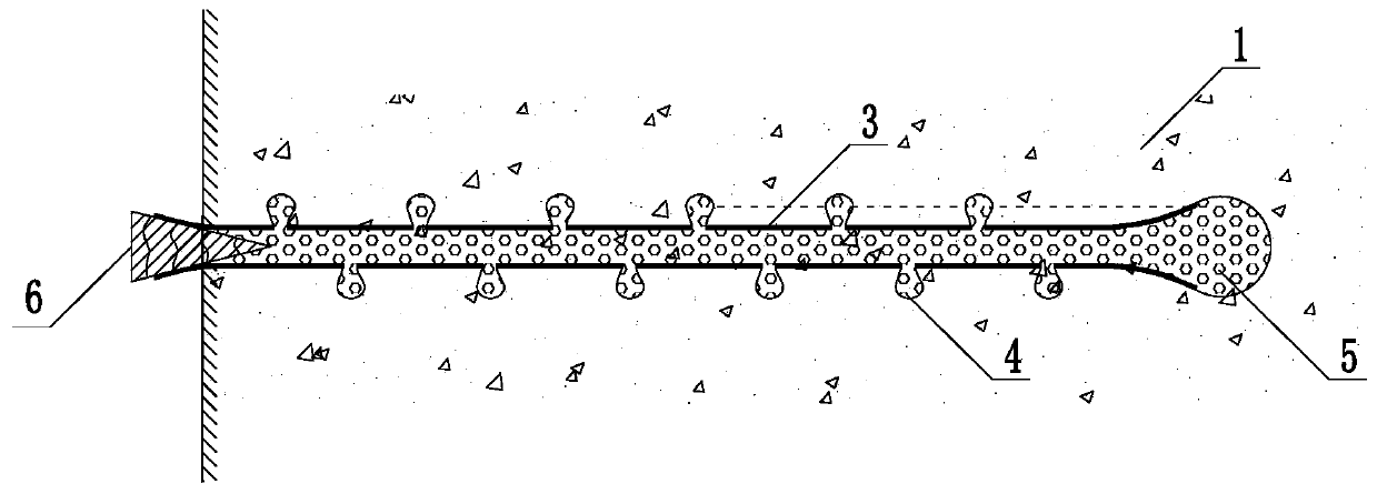 Face reinforcing device for soft rock tunnel and construction method thereof