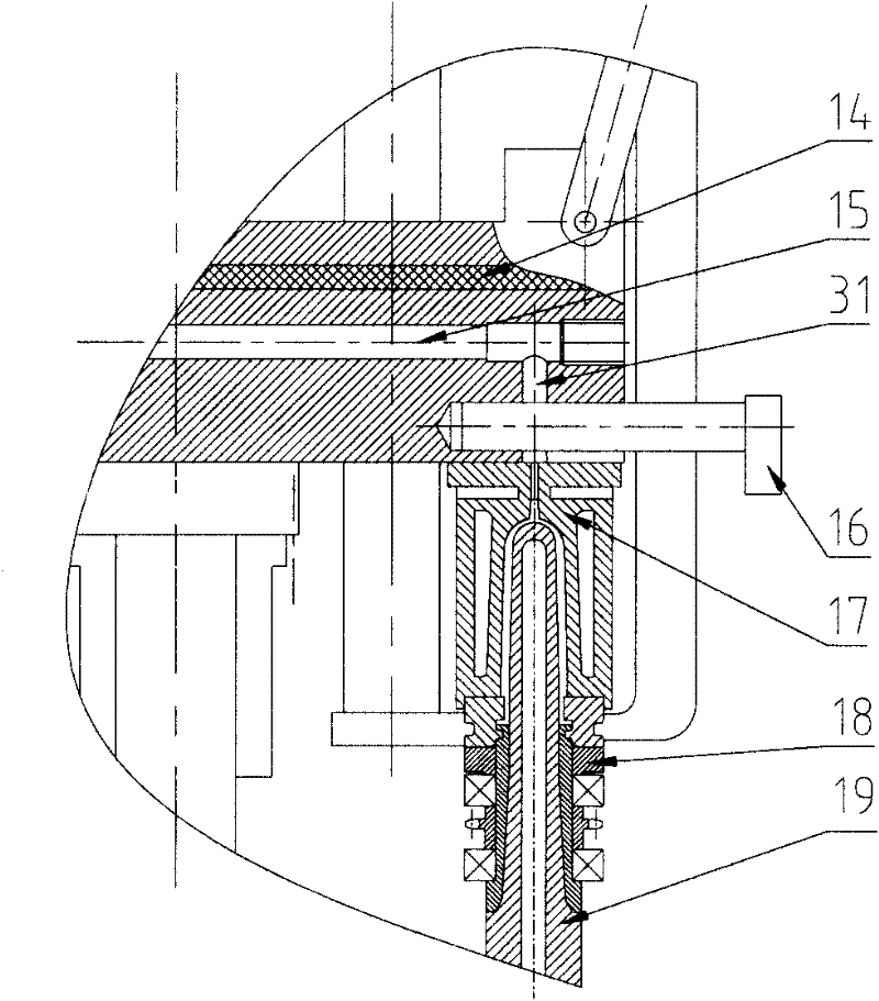 Plastic bottle making machine integrating pouring and blowing