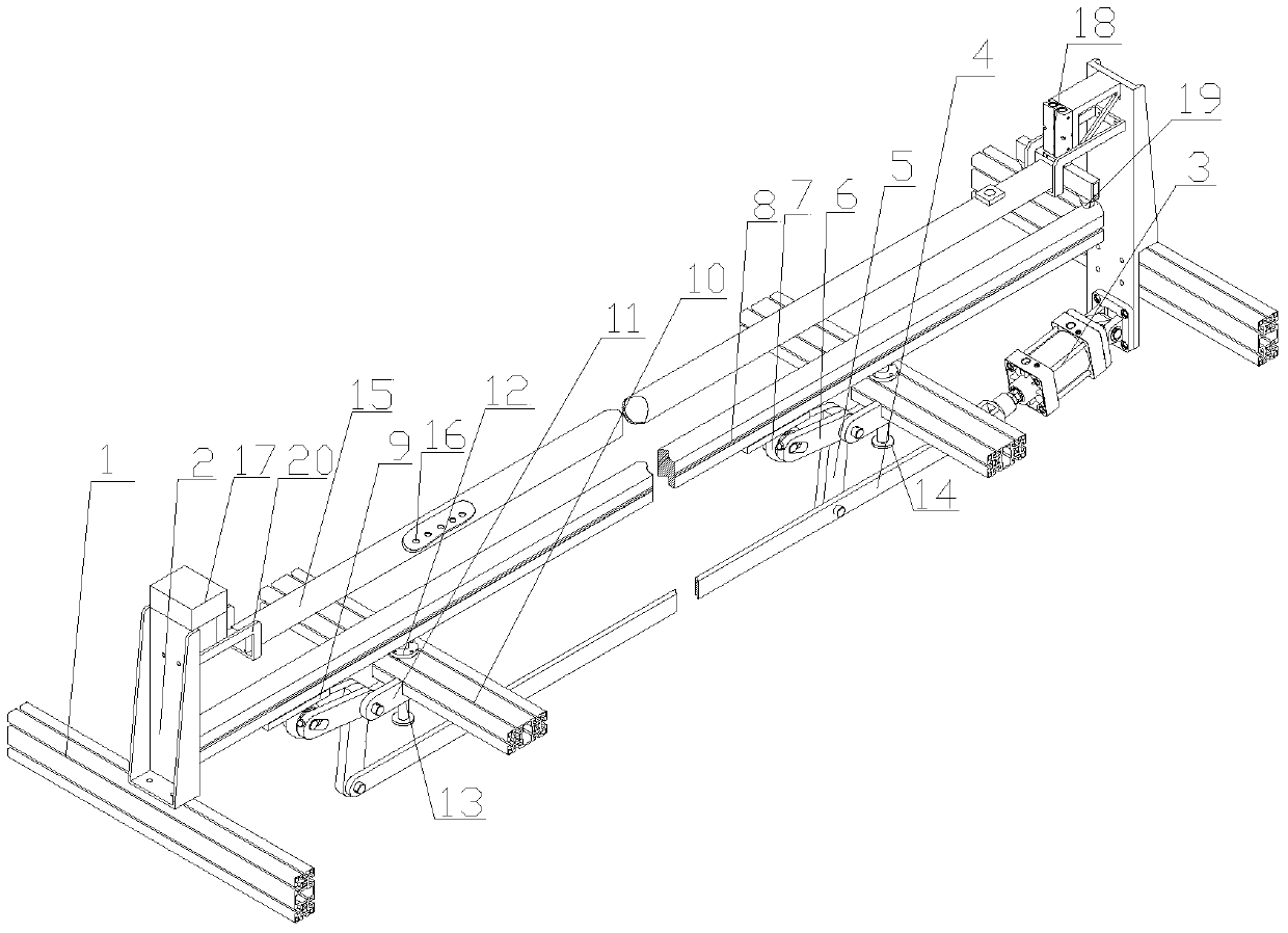 A breaking mechanism for large sheets of glass